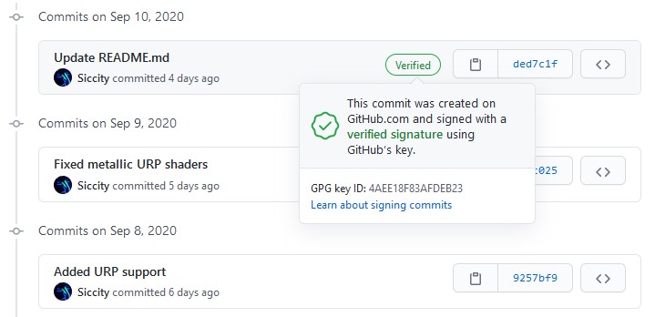 Verified Commit Example